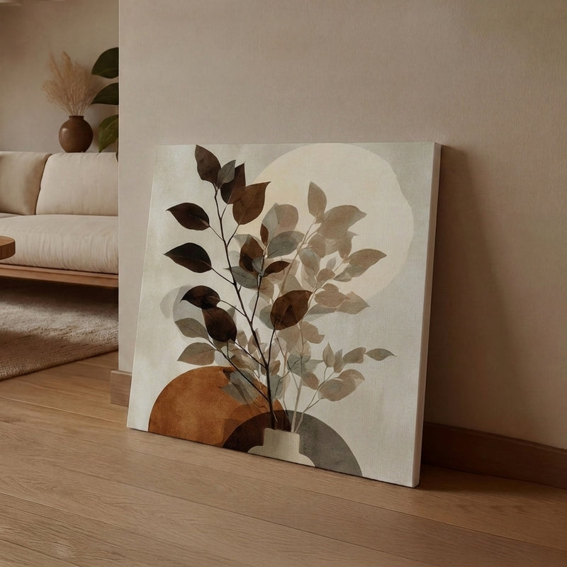 Leaf Reflection Canvas Wall Art