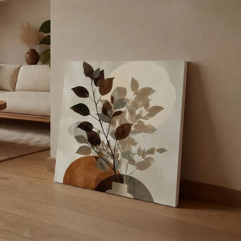 Leaf Reflection Canvas Wall Art media 1