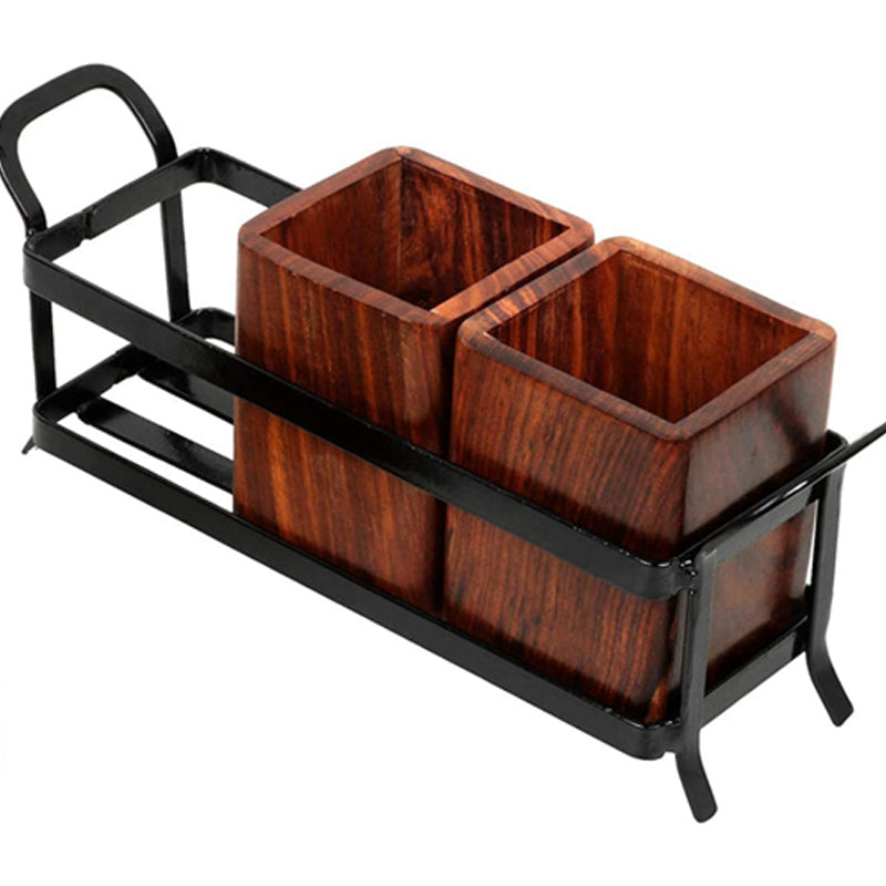 Lynte Cutlery Caddy With Stand - Four Piece Set media 5