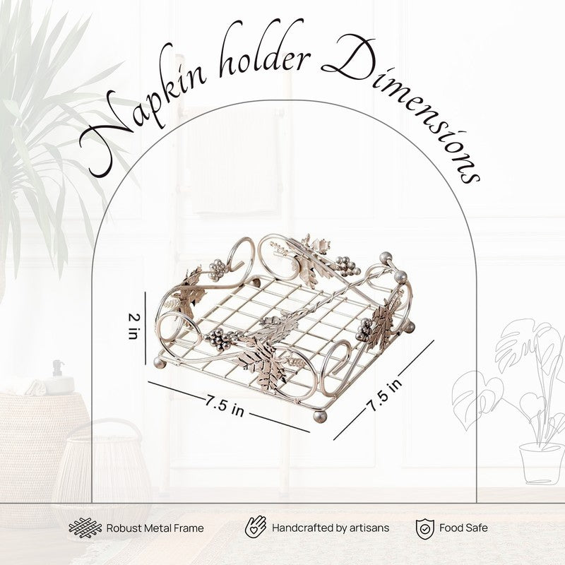 Lustre Napkin Holder - Silver media 7