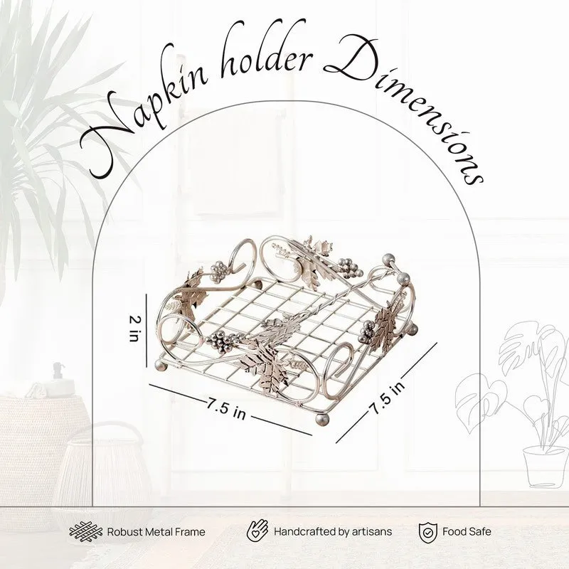 Lustre Napkin Holder - Silver media 7