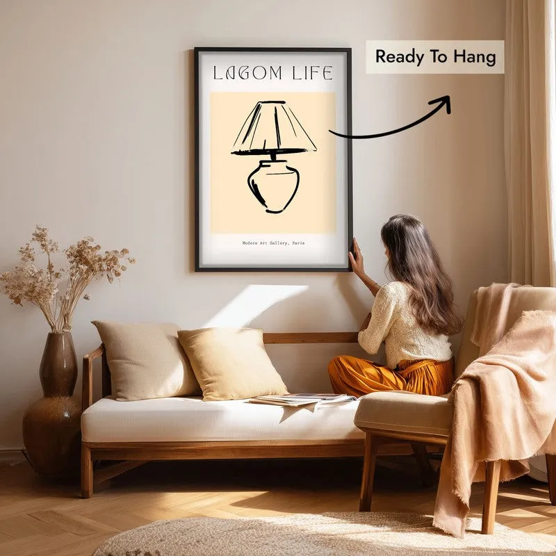Restful Glow Canvas Wall Painting With Black Frame media 7