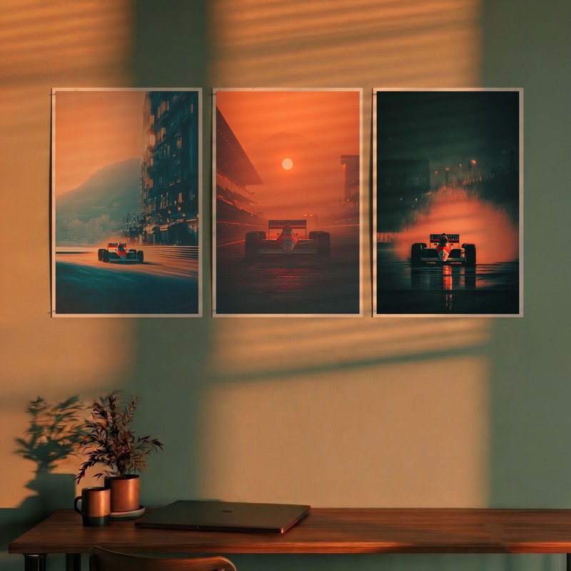 Pulse Engine Cars Polymer Wall Poster