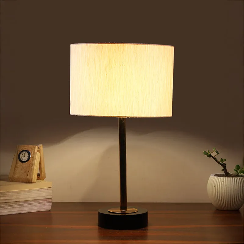 Cotin I Rodin Wooden Table Lamp - Beige,Gold,Black media 2
