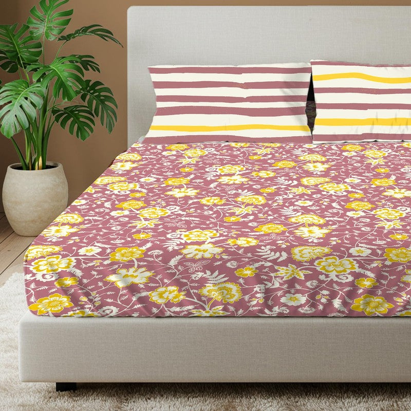 Urban Space Gulnaar Soft Cotton Bedsheet - 144 TC media 3