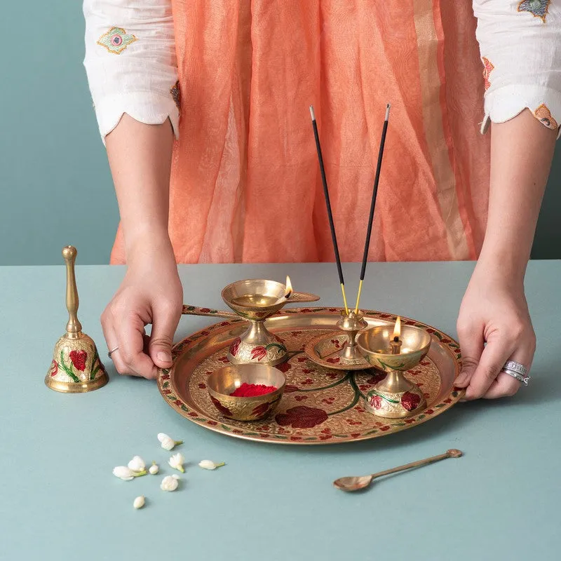Nridhya Pooja Thali Set media 1