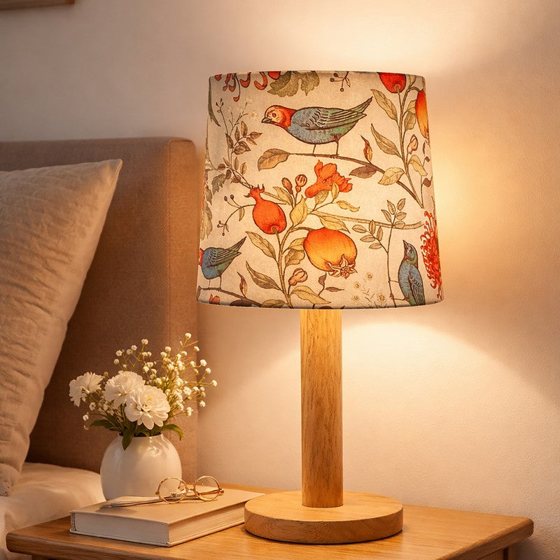 FeatherFlare Wooden Table Lamp