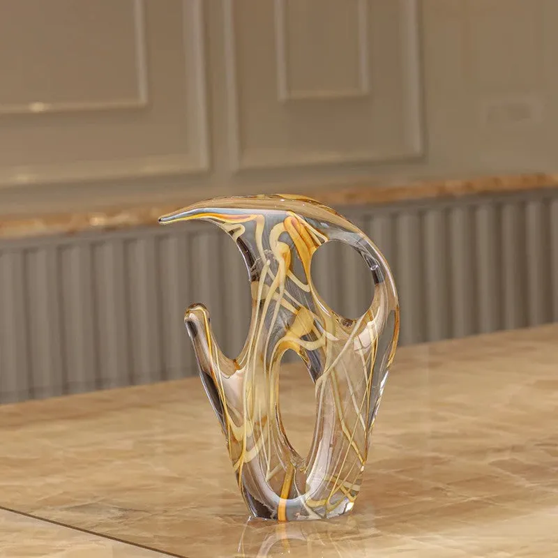 Lumicryst Aura Cryatal Glass Showpiece - Gold media 5