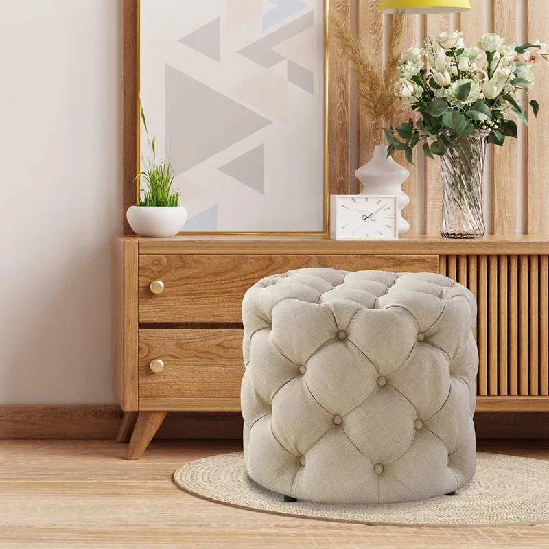 Elvixa Seatix Ottoman - Off White media 5
