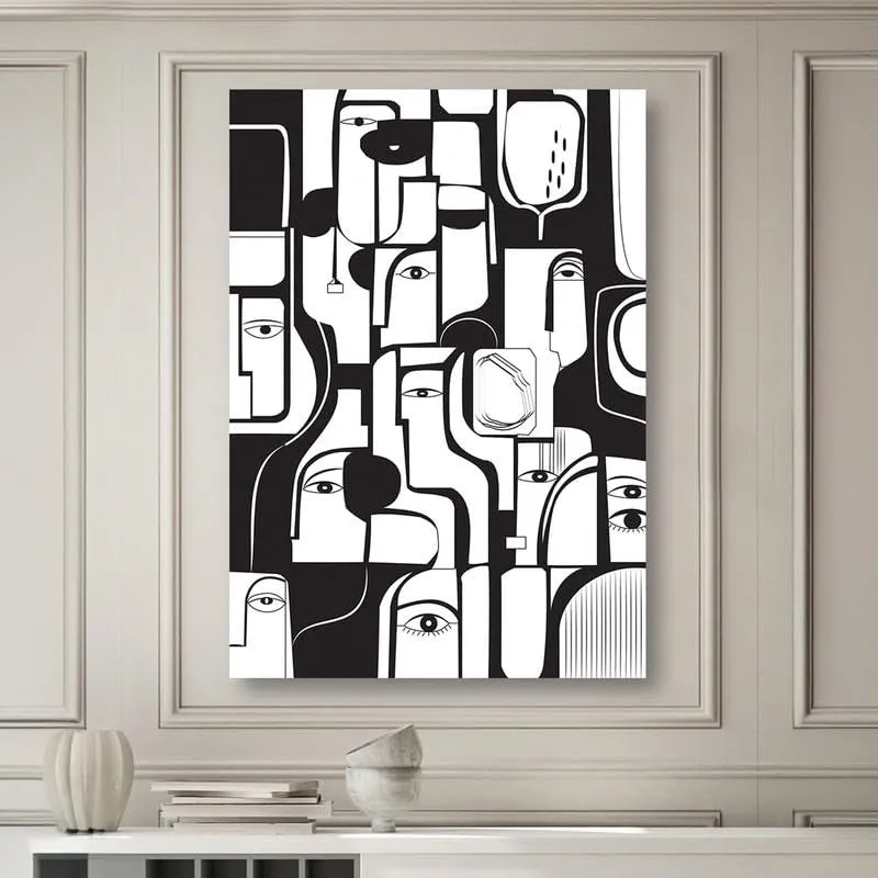 Monochrome Muse Canvas Wall Painting media 3