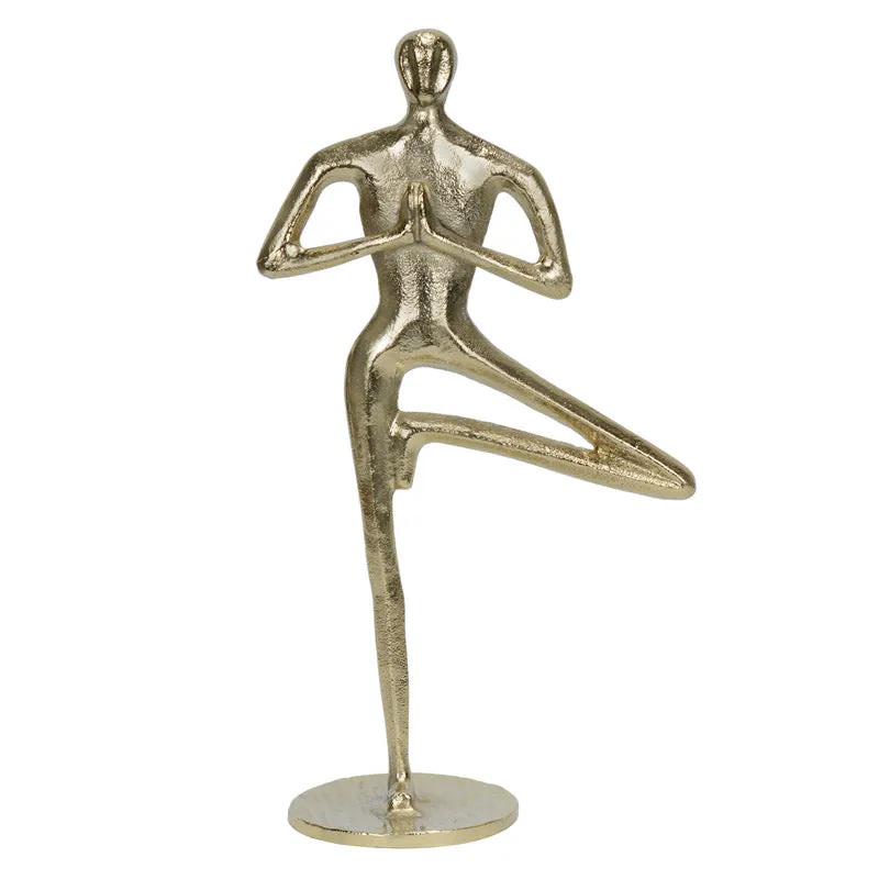 Yoga Asana Golden Showpiece media 3