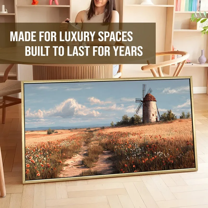 Pastoral Wind Canvas Wall Painting With Frame media 5