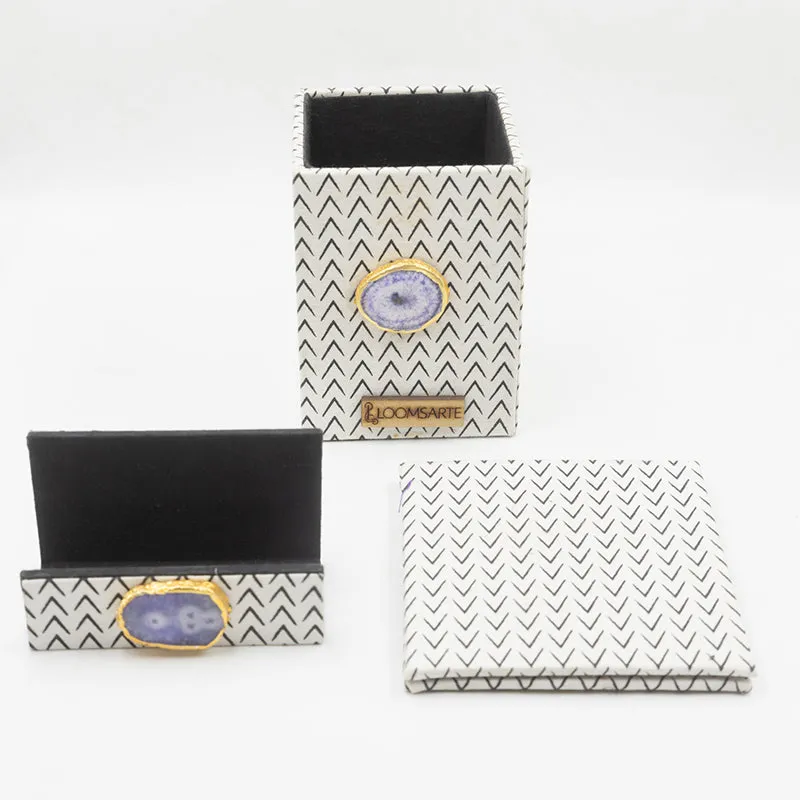 Geode Desk Organiser - Four Piece Set media 6