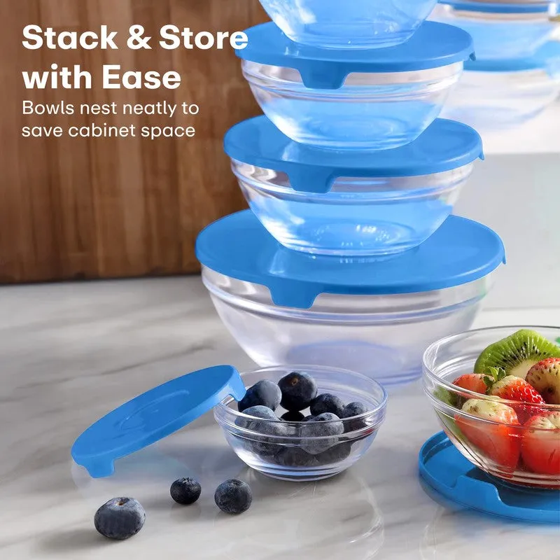 Rioware ClearServe Glass Container Box Set - Set of Five media 5