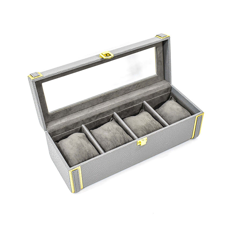 Tisquo I Faux Leather Watch Organizer - Grey media 6