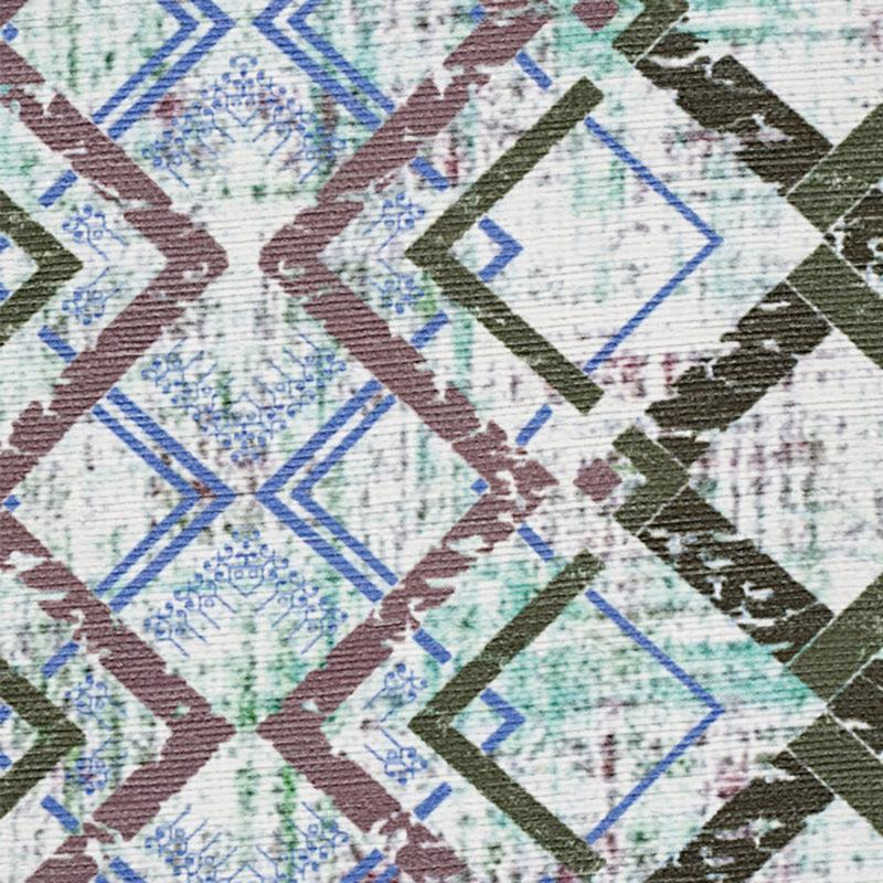 Thrain Geometric Polyester Anti-Skid Carpet - Green media 5