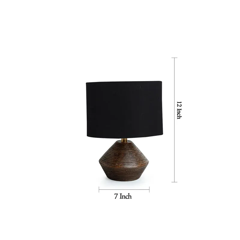 Yami Wooden Table Lamp - Brown,Black media 8