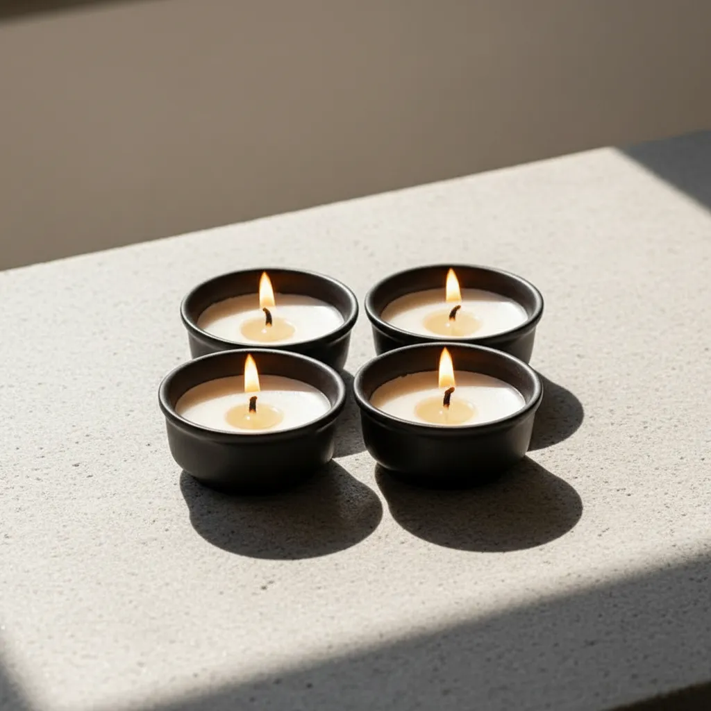 Amy Jasmine Scented Candle - Set Of Four media 1