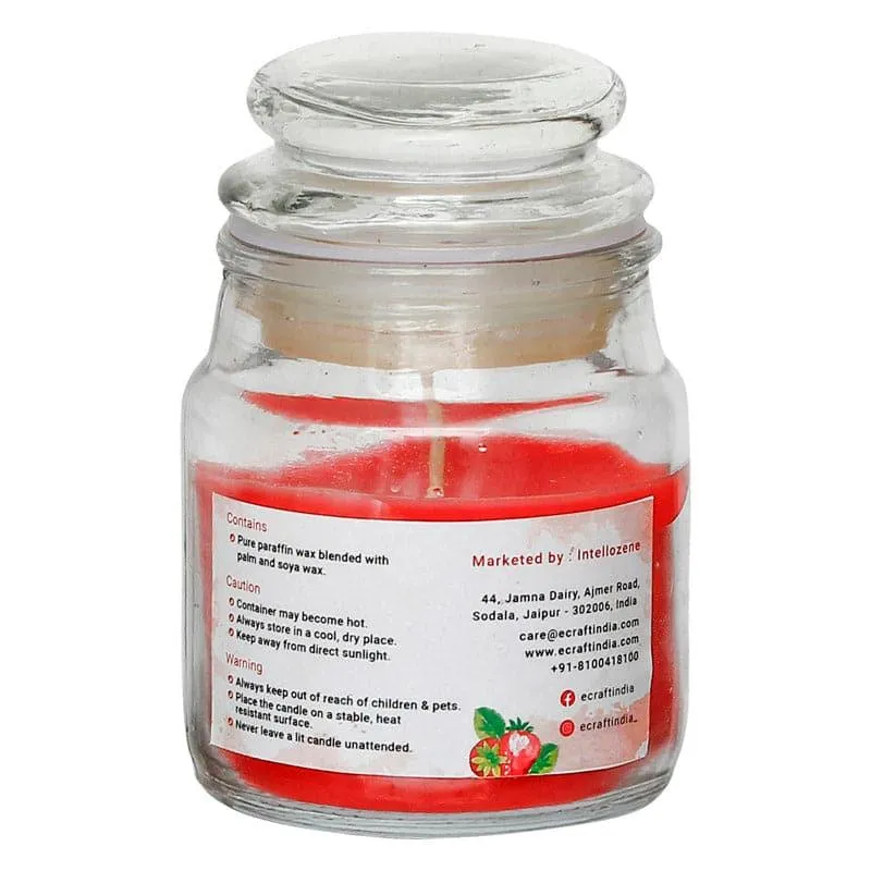 Nithya Strawberry Scented Jar Candle media 4