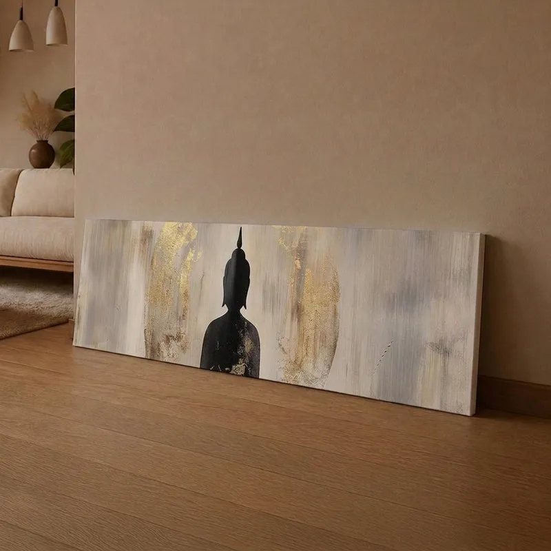 Shadow Of Gautama Spiritual Canvas Wall Art media 1