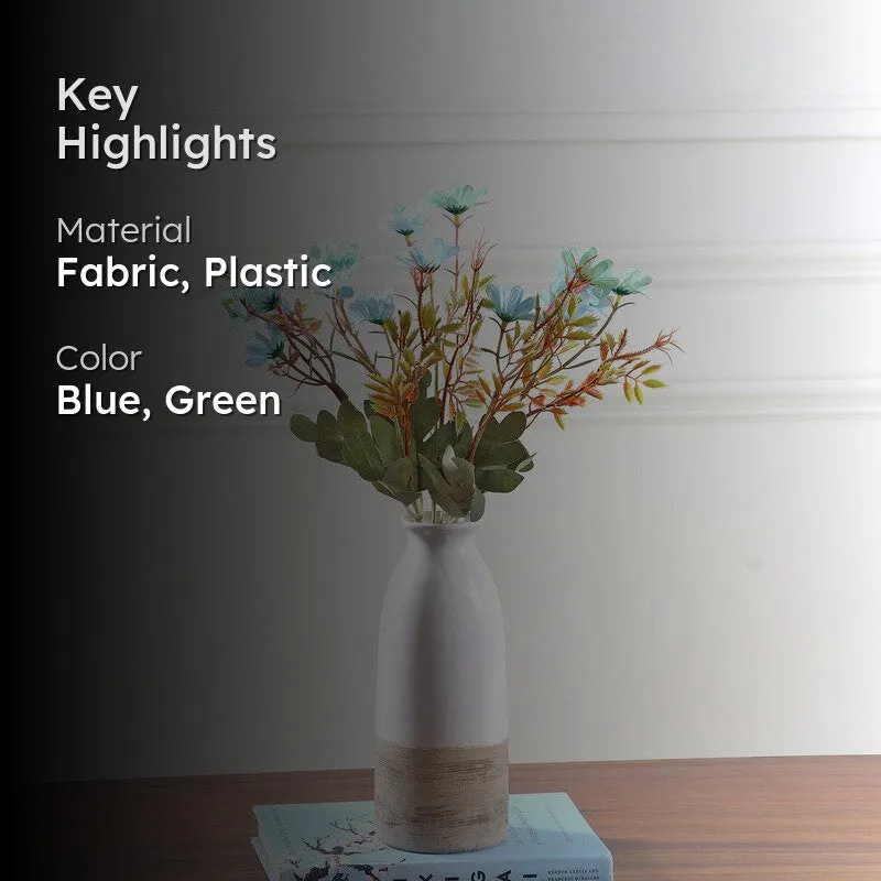 Autumn Daisy Artificial Flowers - Blue media 2