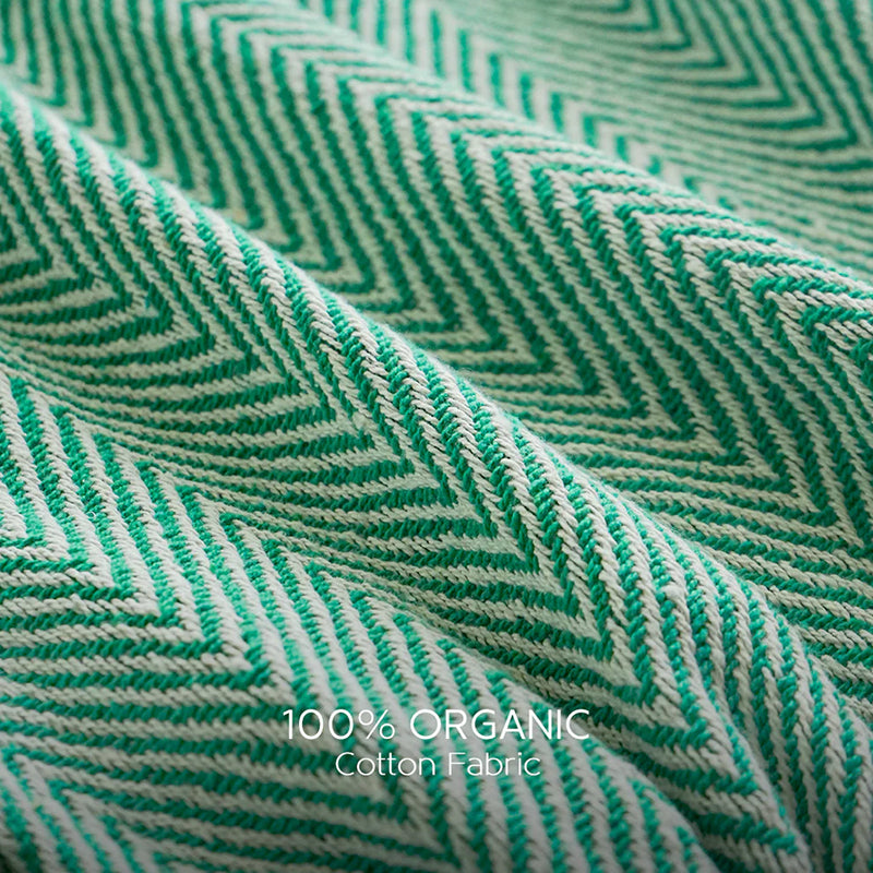 Cozy Chevron Geometric Throw - Green media 6