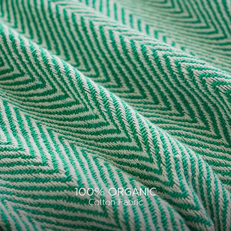 Cozy Chevron Geometric Throw - Green media 6