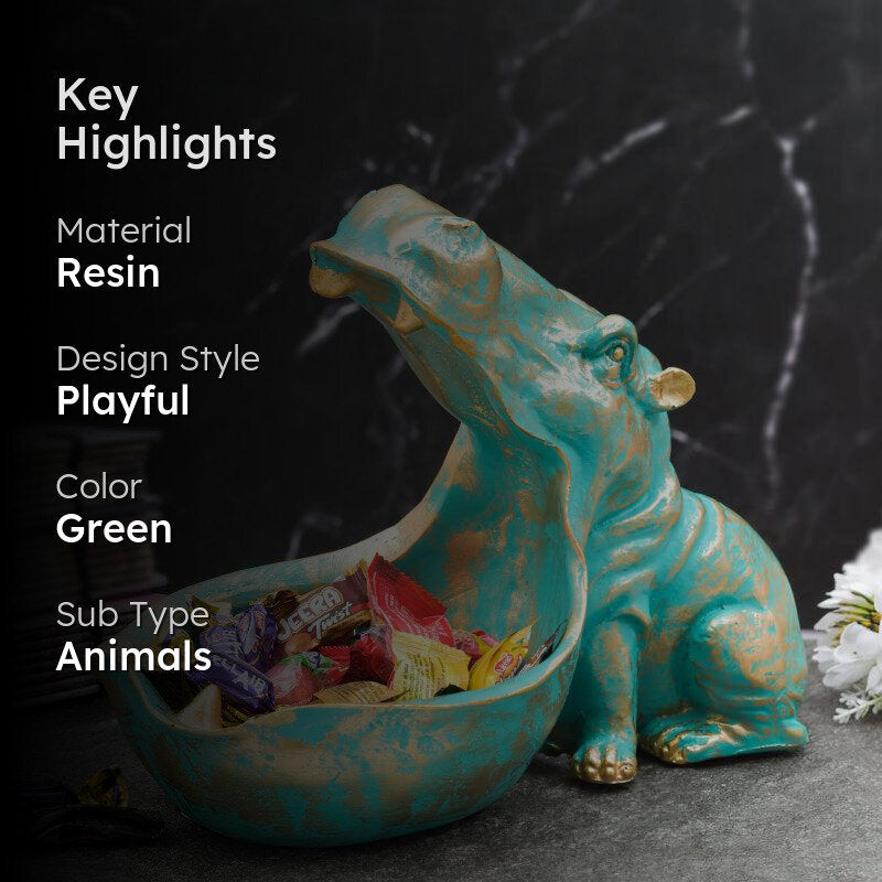 Hippo Harpo Resin Showpiece media 2