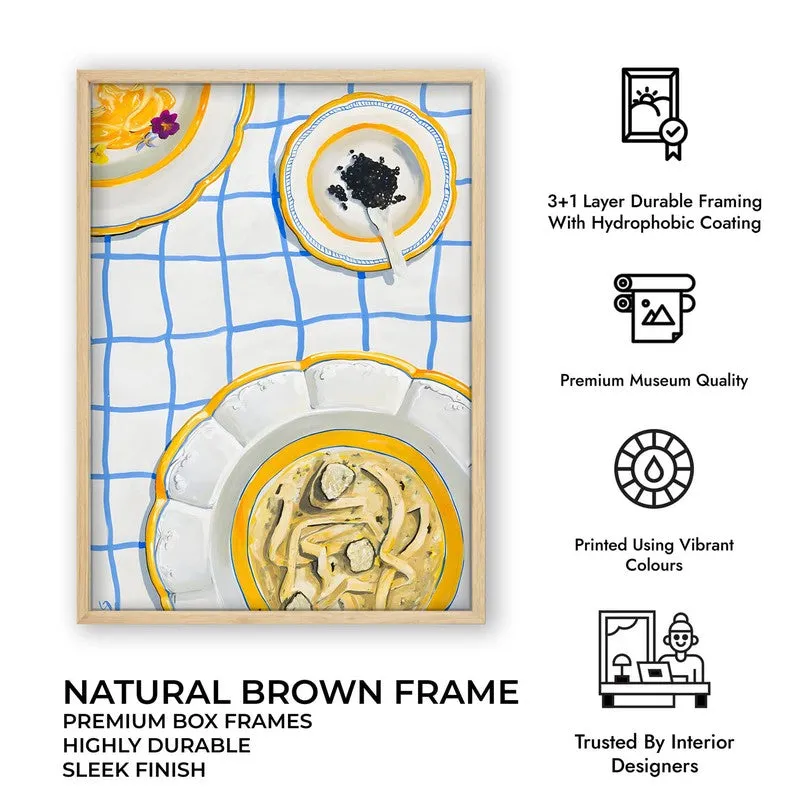 Royal Dining Archival Canvas Wall Art - Brown media 11