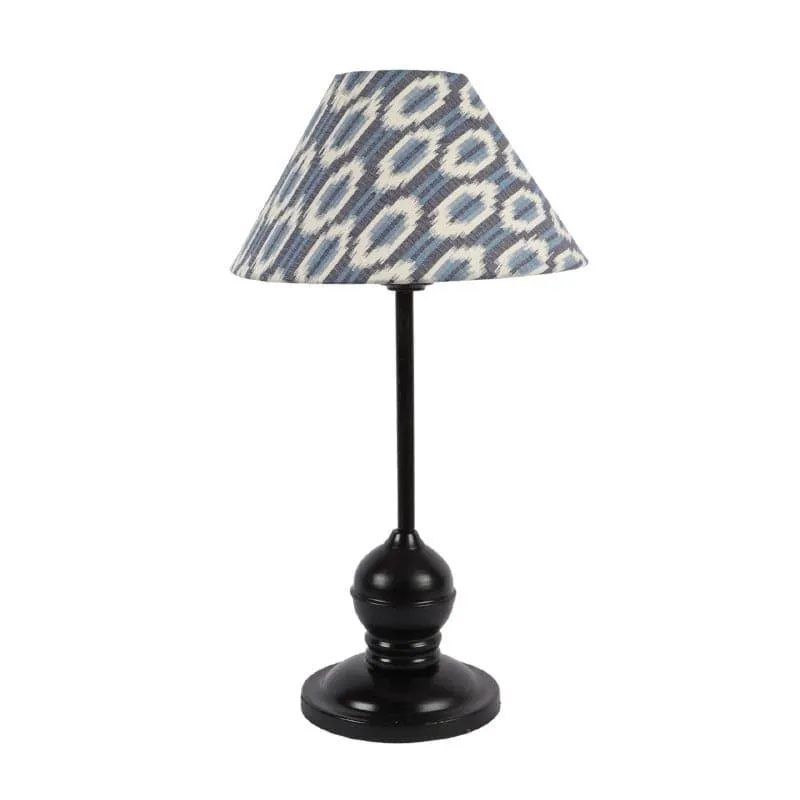 Lois Lura Fabric Table Lamp - Blue,White media 4