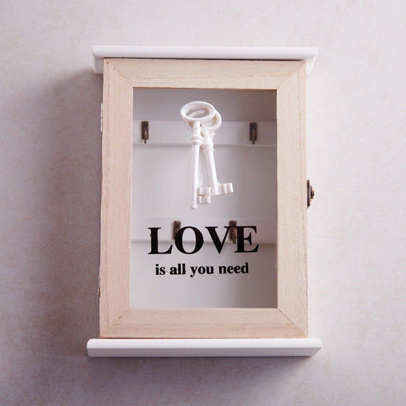 Love Is All You Need Wooden Key Holder media 3