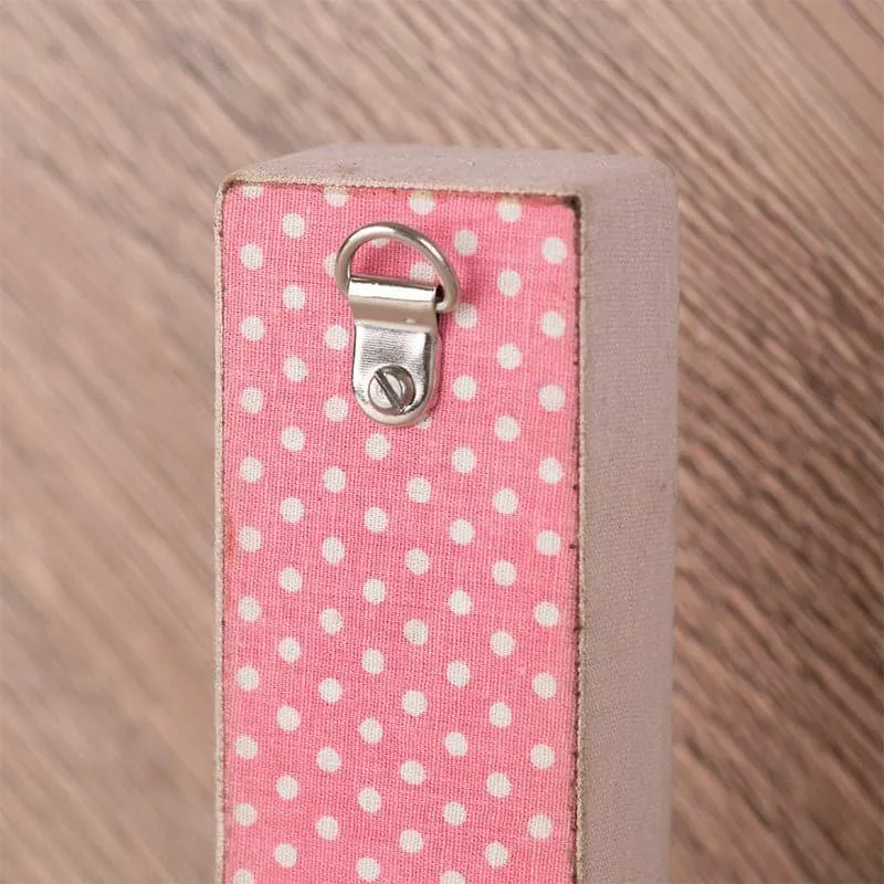 Alphabet L Polka MDF & Fabric Wall Accent media 4
