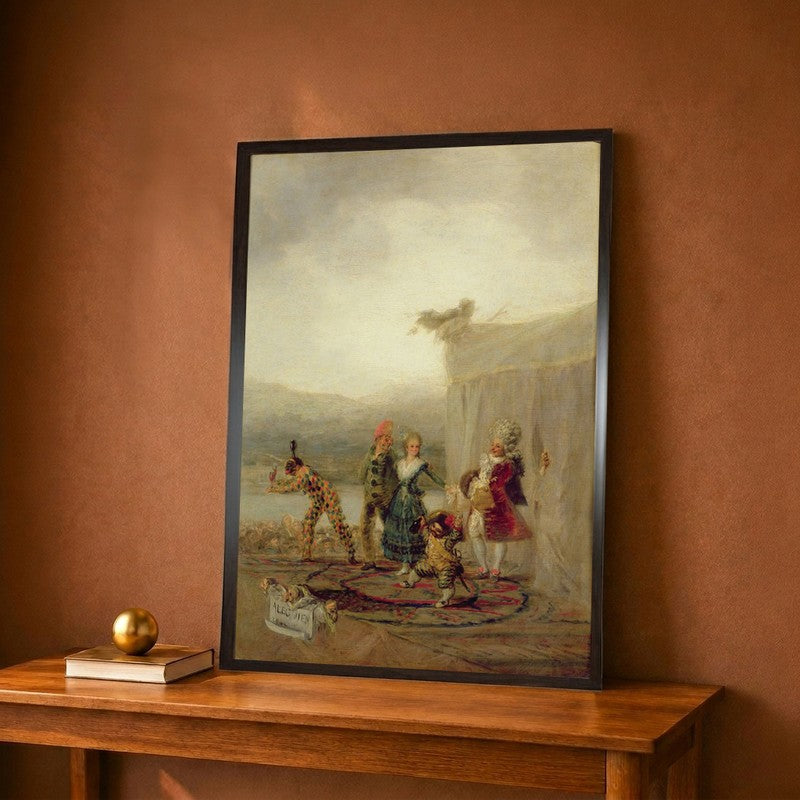 Strolling Players, 1793 Canvas Wall Painting - 9 x 12 Inches