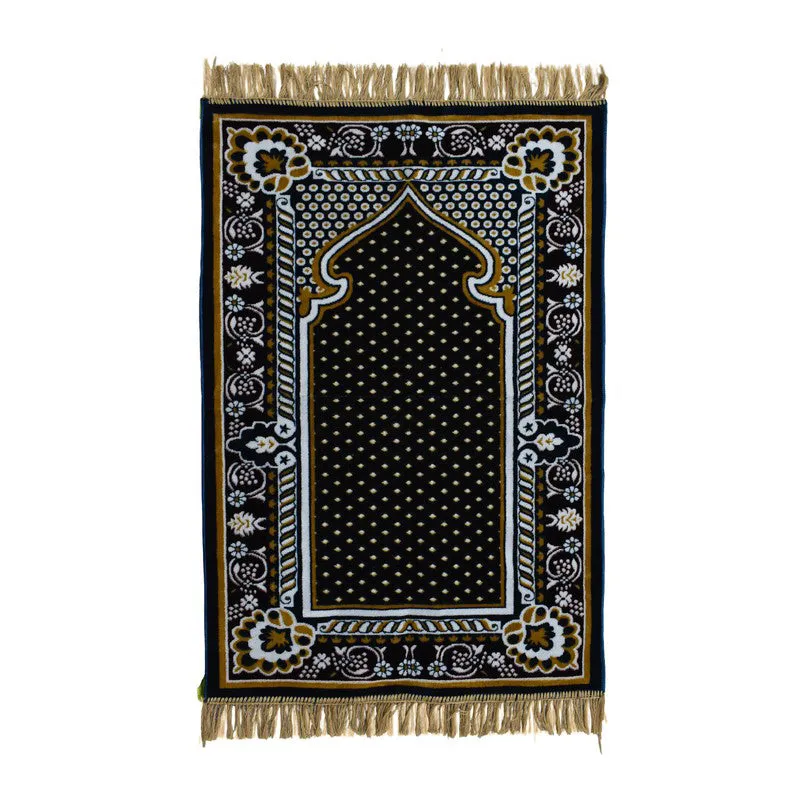 Sajdelle Velvet prayer Mat - Grey,Blue media 3