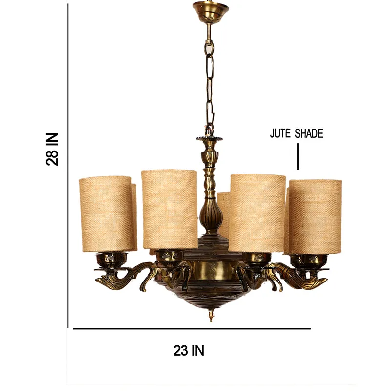 Vilona Cylindrical Ceiling Lamp- Beige media 5
