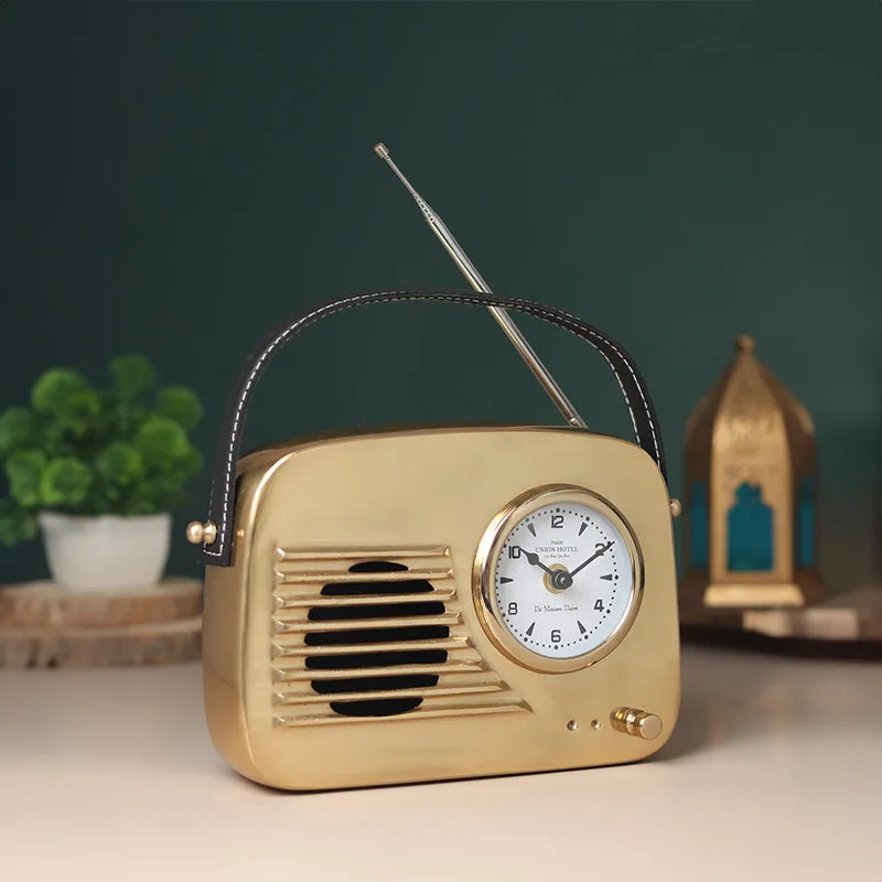 Melody Minutes Table Clock - Gold media 1