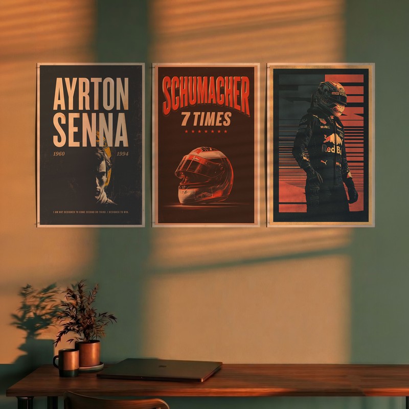 Racing Legends Polymer Wall Poster
