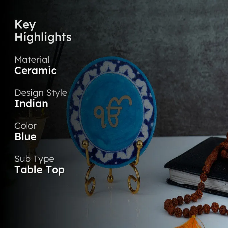 Ik Onkar Handcrafted Ceramic Showpiece media 2