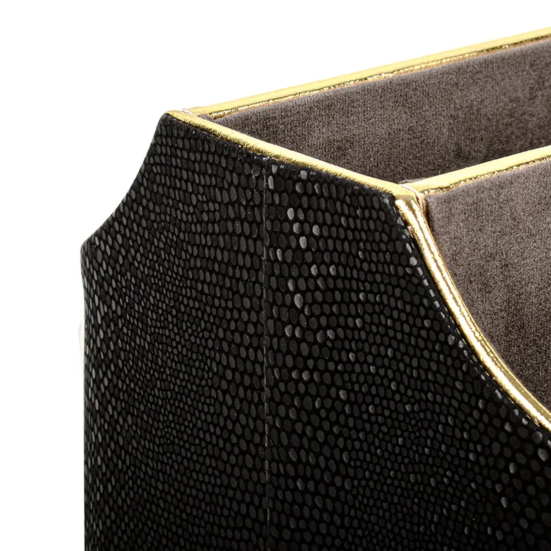 Tisquo Faux Leather Desk Organizer - Black media 8
