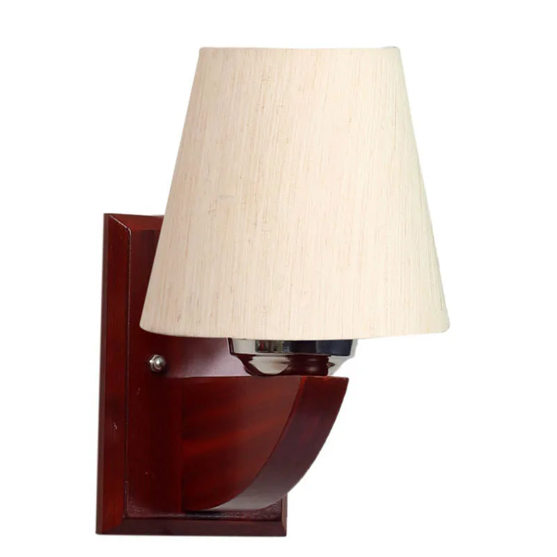 Angelic Conical Wooden Wall Lamp media 5