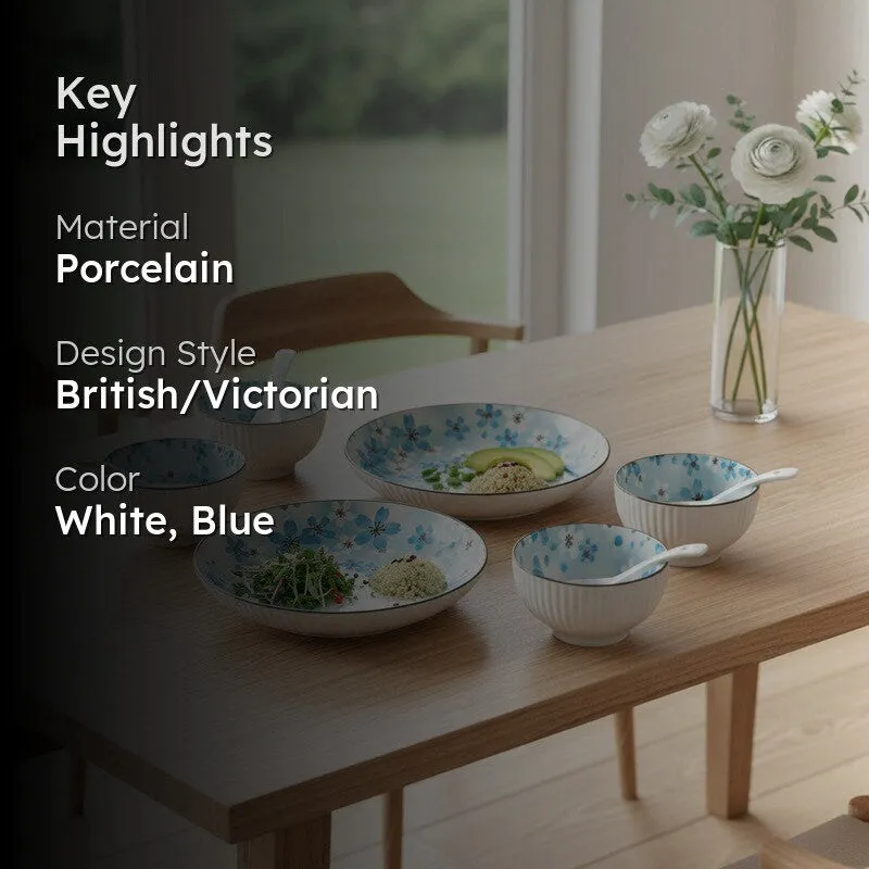 Elara Porcelain Soup Bowls - Six Piece Set - 2