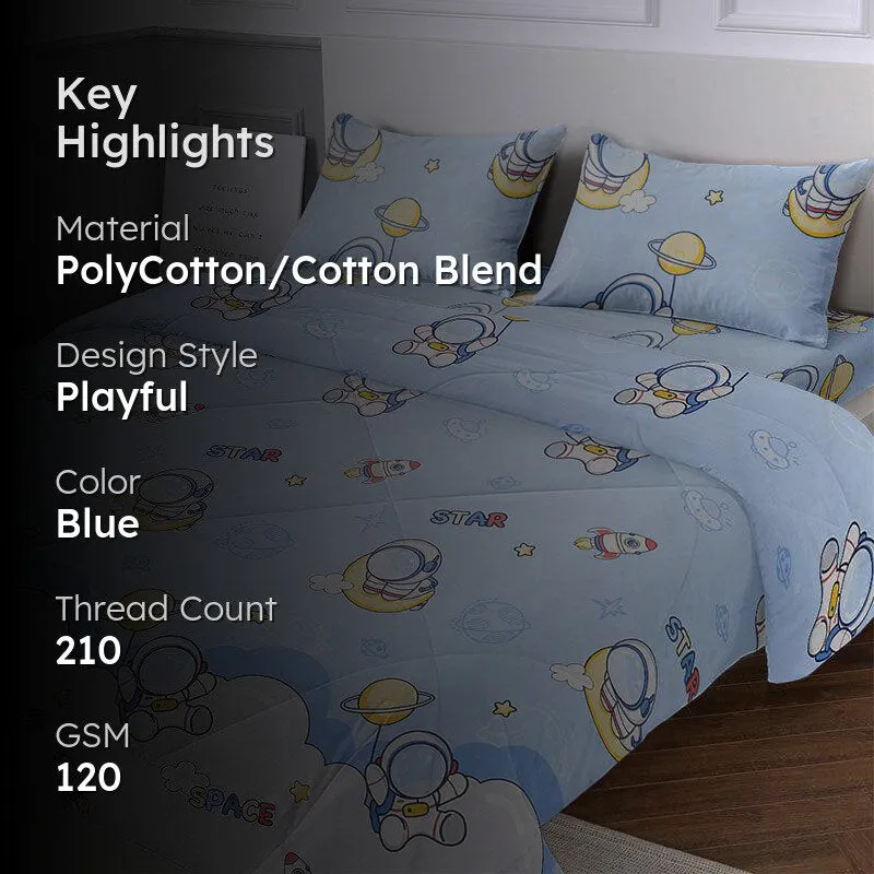 Space Astronauts Kids Bedding Set media 2