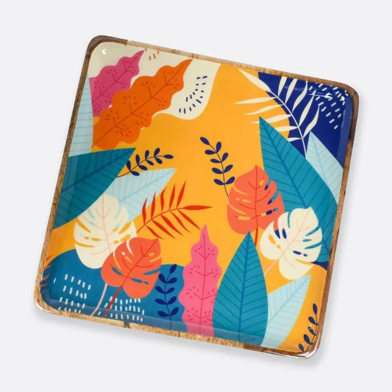 Linda Square Nature Wood Platter media 3