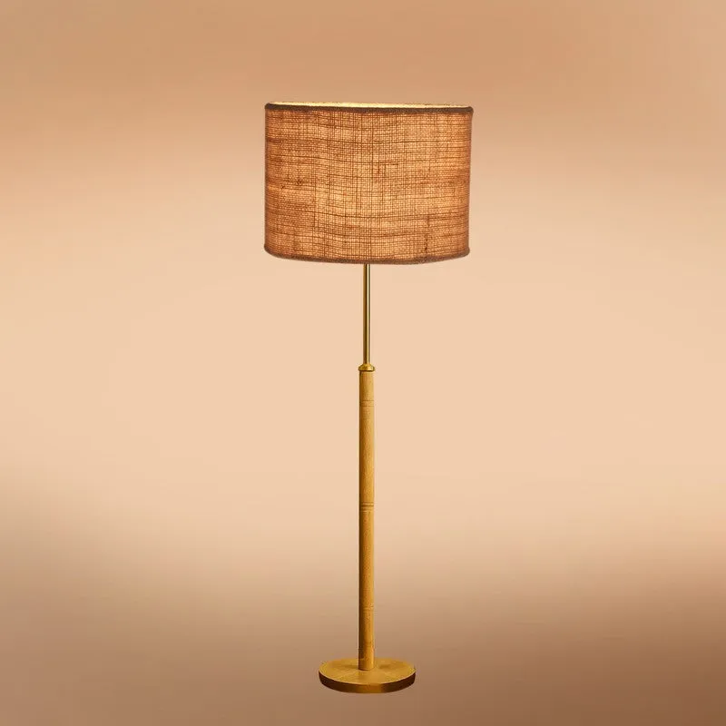 Zenith Glow Wooden Floor Lamp - Brown media 5