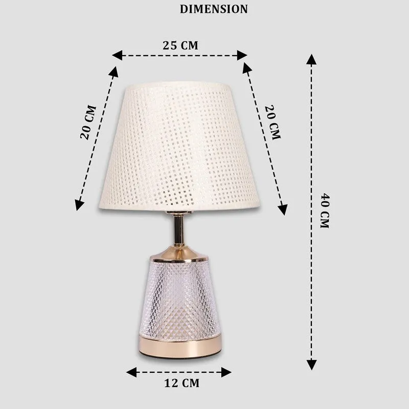 AarviDecor Solace Accent Fabric Table Lamp - White media 9