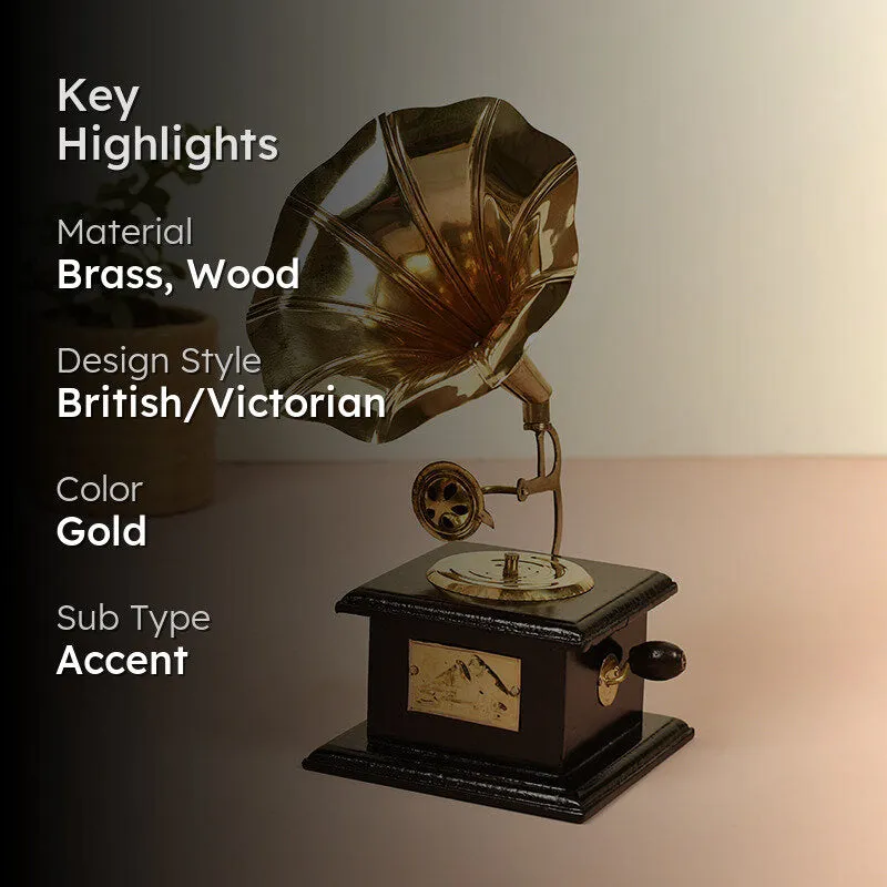 Nostalgia Of Music Gramaphone Showpiece media 2