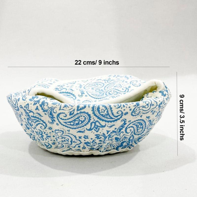 Swayam Theona Round Bread Basket - Blue media 6