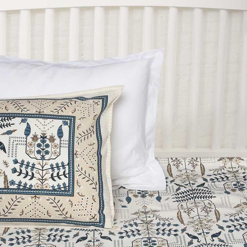 Miniature Tree Patterned Cotton Bedsheet - 144 TC media 5