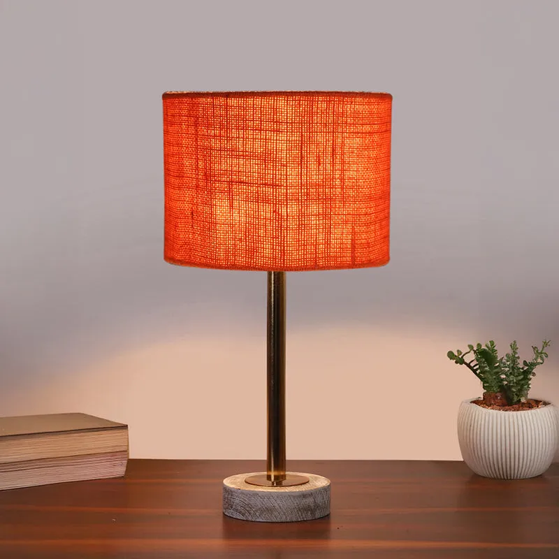 Sienna I Rodin Wooden Table Lamp - Orange,Gold,White media 2