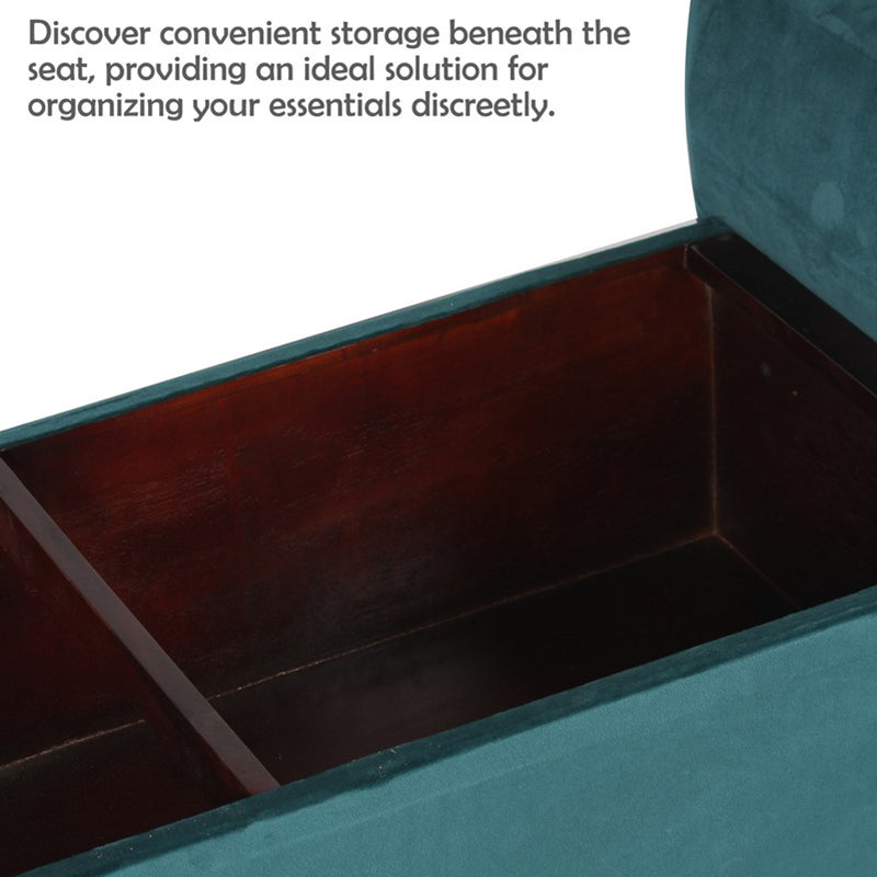Vavro Sheesham Wooden Bench - Blue media 8